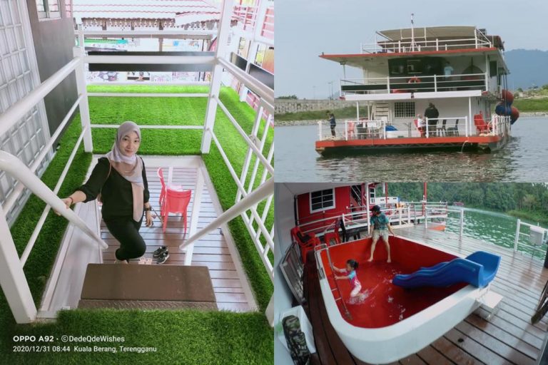 Seronoknya houseboat Tasik Kenyir, tak perlu bersesak dengan orang ramai. Siap ada kolam sendiri.