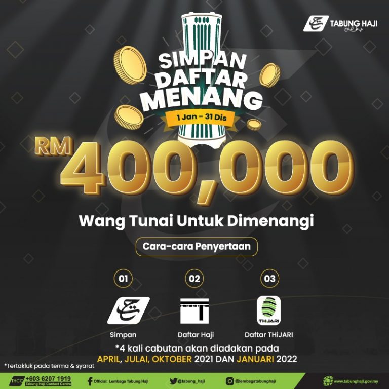 Kempen Simpan, Daftar Dan Menang TH tawar hadiah setengah juta ringgit