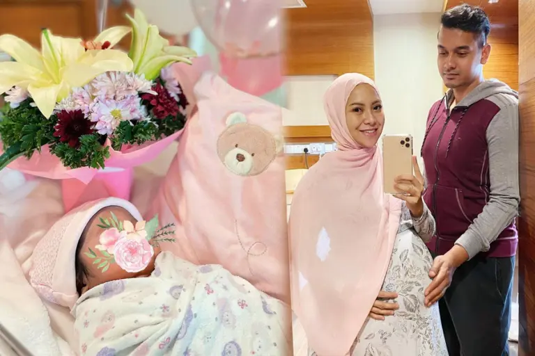 Mawar Rashid selamat bersalin anak perempuan