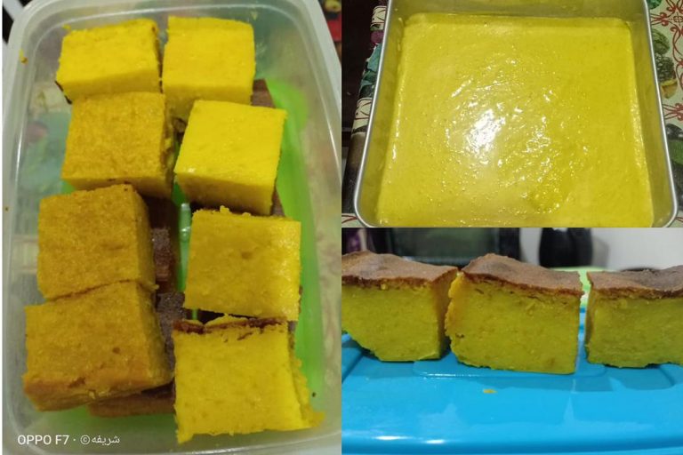 Cara mudah buat bingka labu, kisar saja semua bahan