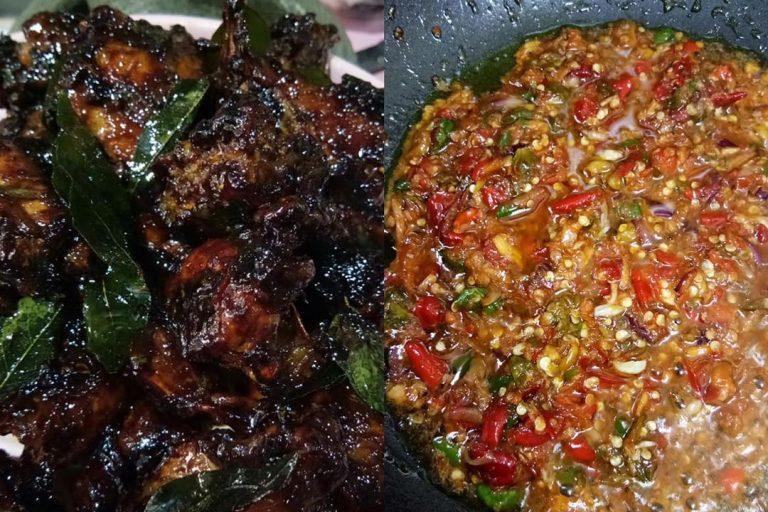 Ayam ala 3 Budak Gemuk dan sambal gesek. Padu teruk. Wajib tambah nasi