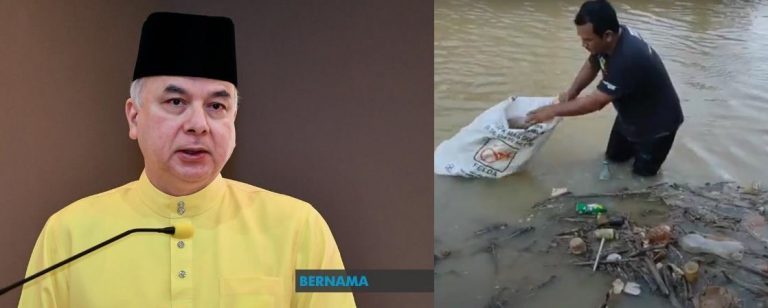 Sultan Perak puji guru bersihkan sampah di Sungai Balun