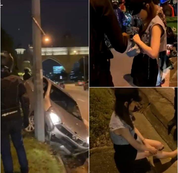 Wanita dipercayai mabuk masuk lorong motosikal nyaris undang maut seorang lelaki
