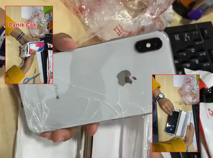 iphone berkecai