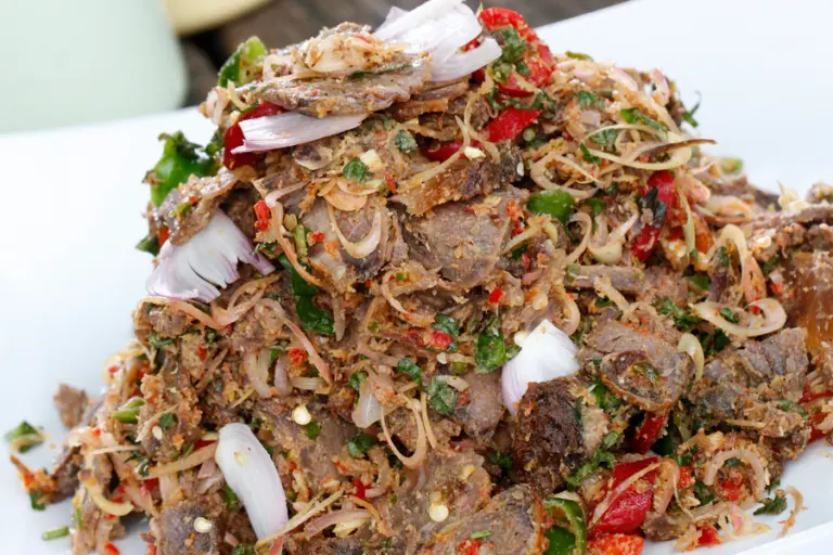 Resipi kerabu daging mudah dan buka selera
