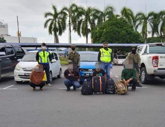 Cubaan masuk negara digagalkan ESSCOM, tekong, 3 PATI Indonesia ditahan