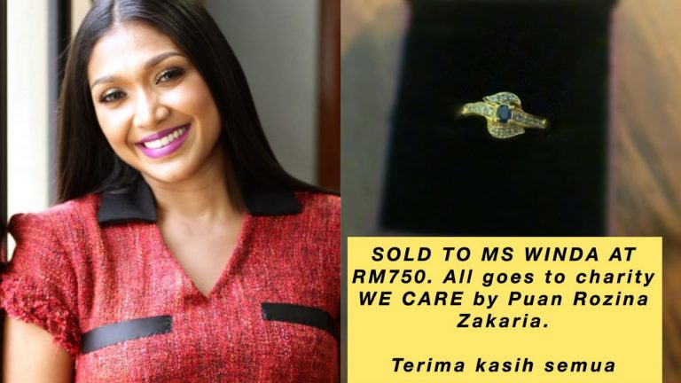 Cincin Nourul Depp berjaya dibida RM750