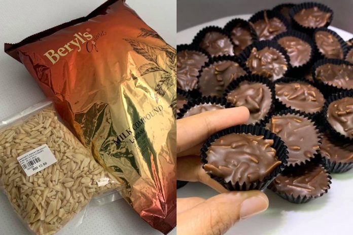 Coklat badam crunchy