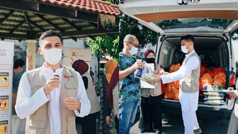 PU Riz & Pertubuhan Kasih Neelofa bantu 110 keluarga terjejas akibat PKP