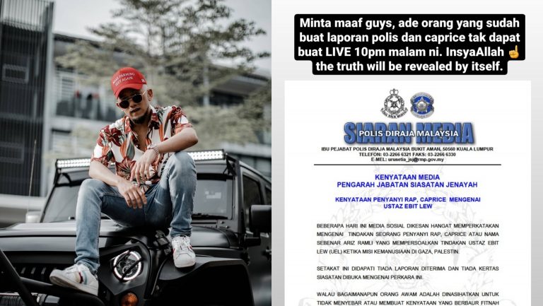 Rakyat Malaysia kecewa, Caprice batalkan niat untuk ‘live’ malam ini