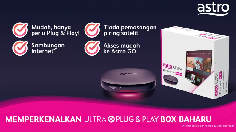 Tonton siaran Astro tanpa sebarang gangguan cuaca