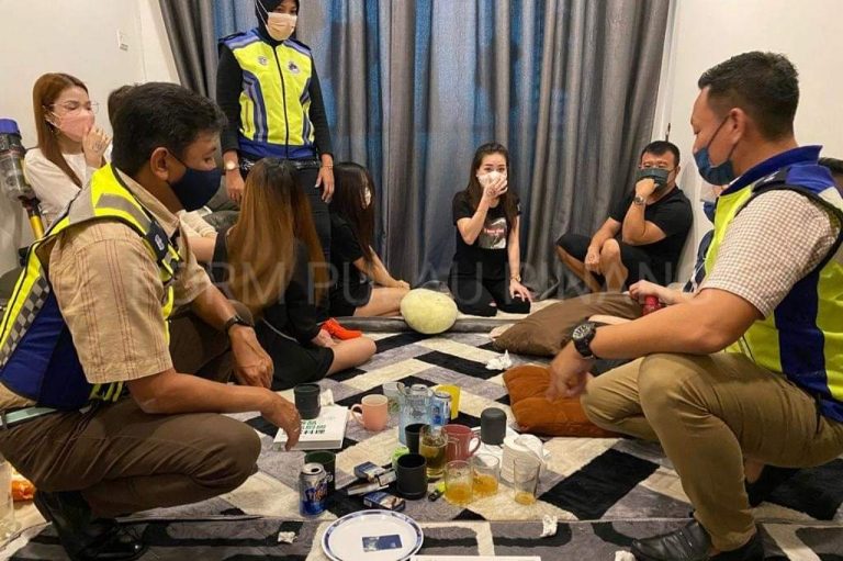 Polis serbu pesta dadah di kondo, 8 termasuk 4 wanita warga asing dicekup