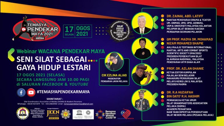 ‘Temasya Pendekar Maya 2021’. Gegaran silat secara dalam talian