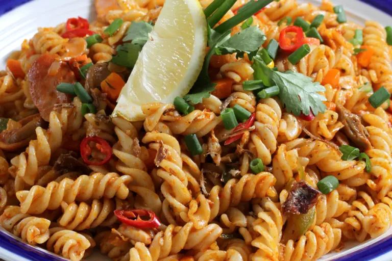 Resipi pasta spiral goreng