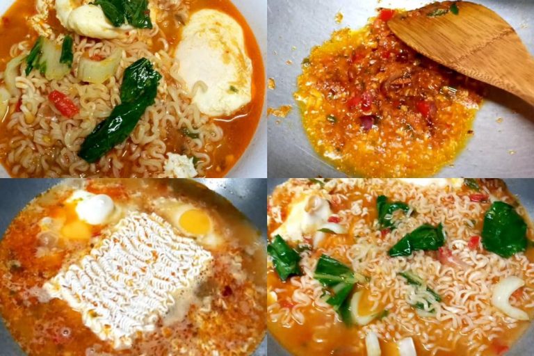 Maggie kari tumis, sedapnya makan waktu hujan. Tumbuk bahan dengan rencah