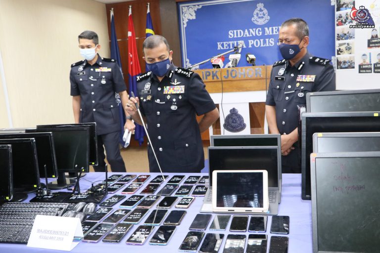Judi online 7,000 pelanggan tumpas, tahniah polis Johor!