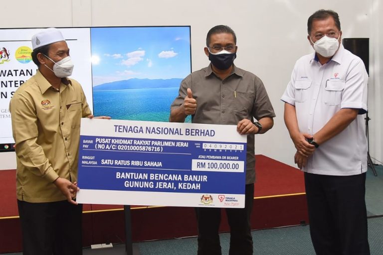 TNB sumbang RM100,000 bantu mangsa banjir Gunung Jerai