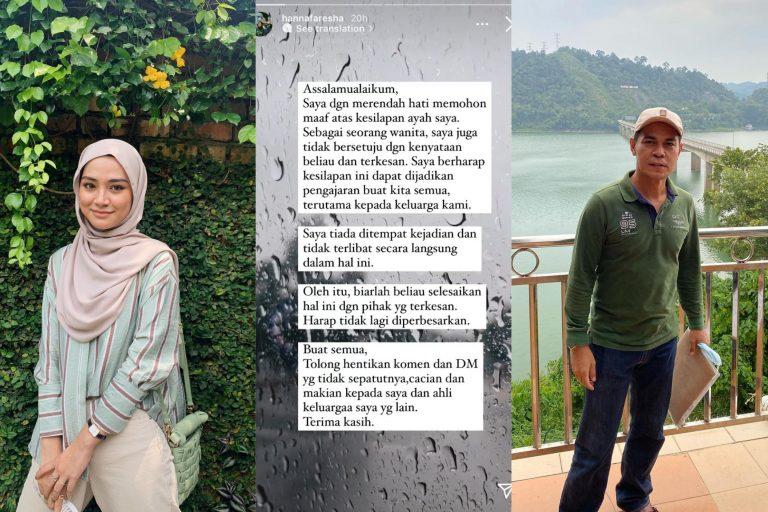 “Saya mohon maaf atas kesilapan ayah saya”- Anak Fauzi Nawawi mohon netizen hentikan makian