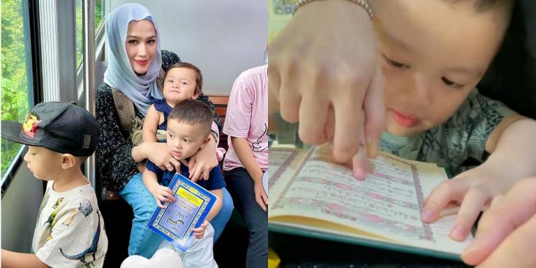 Baharu tiga tahun, anak Niena Baharun sanggup tahan mata nak mengaji Al-Quran