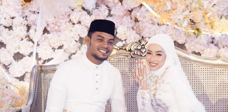 Oktovia tamatkan zaman janda, kini isteri pemain bola sepak, Khairul Esfan