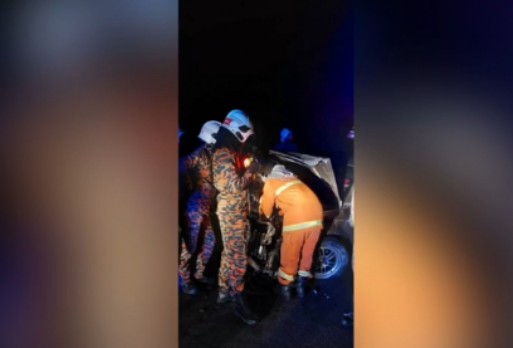 Ibu maut, 3 anak cedera kereta dipandu terbabas