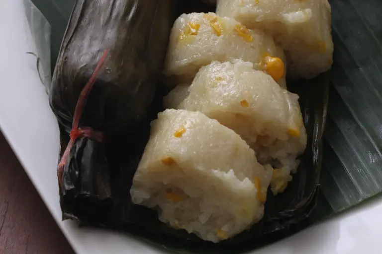 Resipi pulut jagung daun pisang