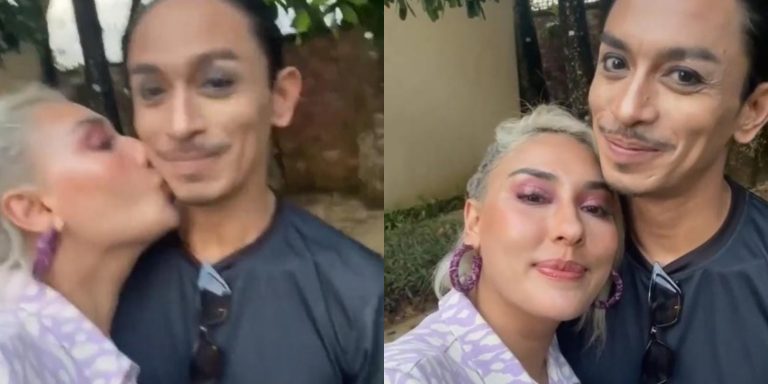 [VIDEO]Selamba cium pipi Iqram Dinzly, Zarina Anjoulie teruk dihentam netizen!