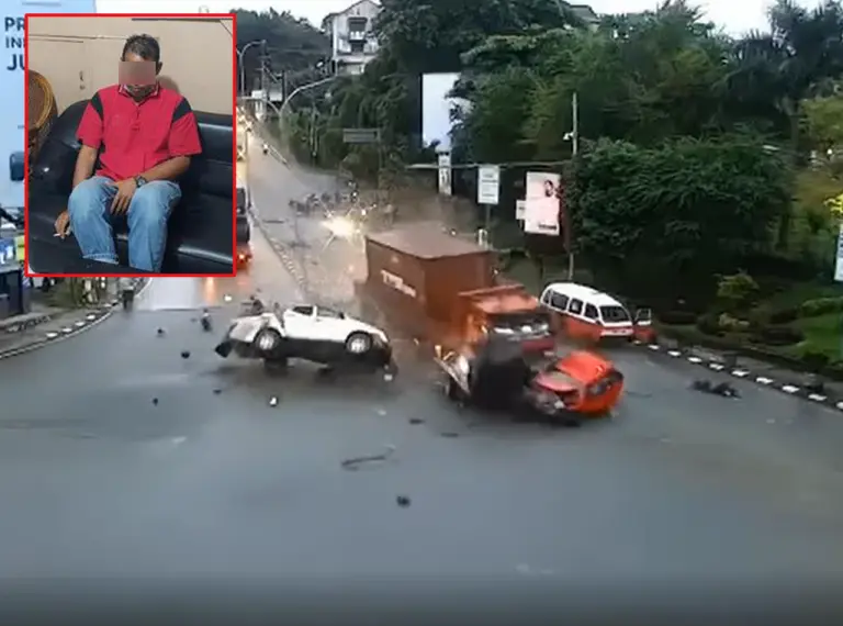 [VIDEO] 4 maut, 22 cedera selepas dirempuh lori kontena di Balikpapan