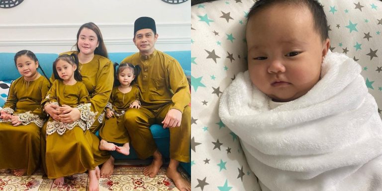 Almy Nadia kongsi wajah & nama anak keempat, Nur Afrina Aisyah jadi pilihan