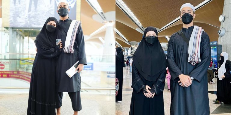 “Doakan semoga kami selamat pergi dan kembali…,” – Aliff Aziz, Bella Astillah tunai umrah
