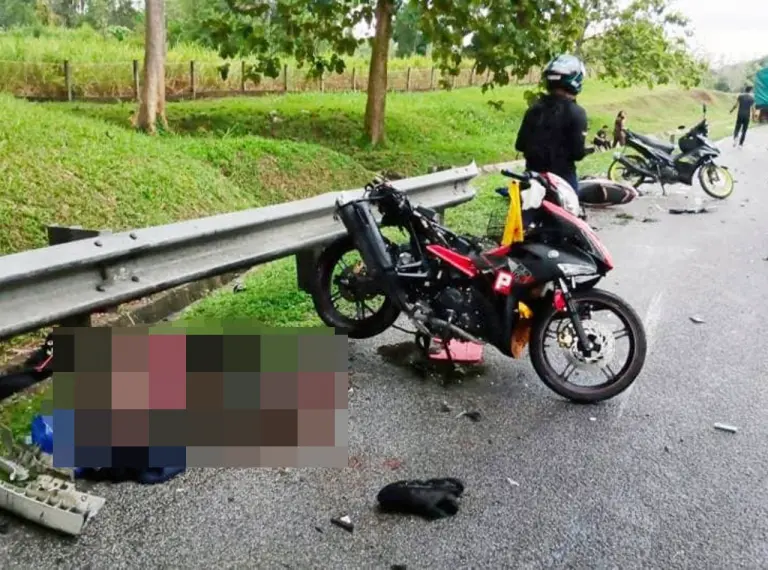 2 maut selepas lori rempuh 9 motosikal berteduh di bawah jejambat dekat Gurun