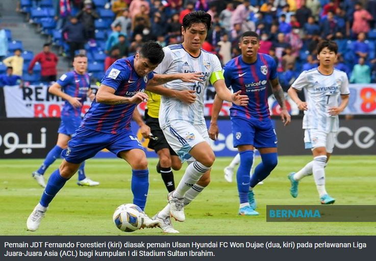 JDT lakar sejarah layakkan diri ke pusingan kedua ACL, kalahkan Ulsan Hyundai 2-1