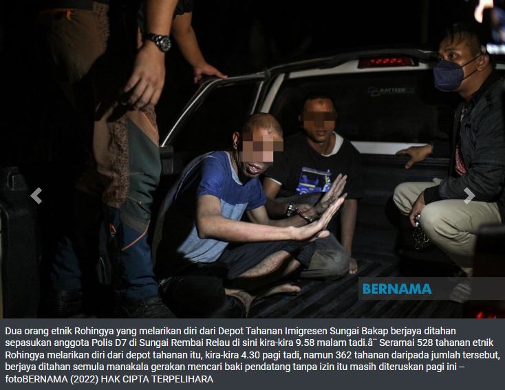 “Kami lari sebab kawan lari” – Alasan Rohingya melarikan diri dari depot Imigresen