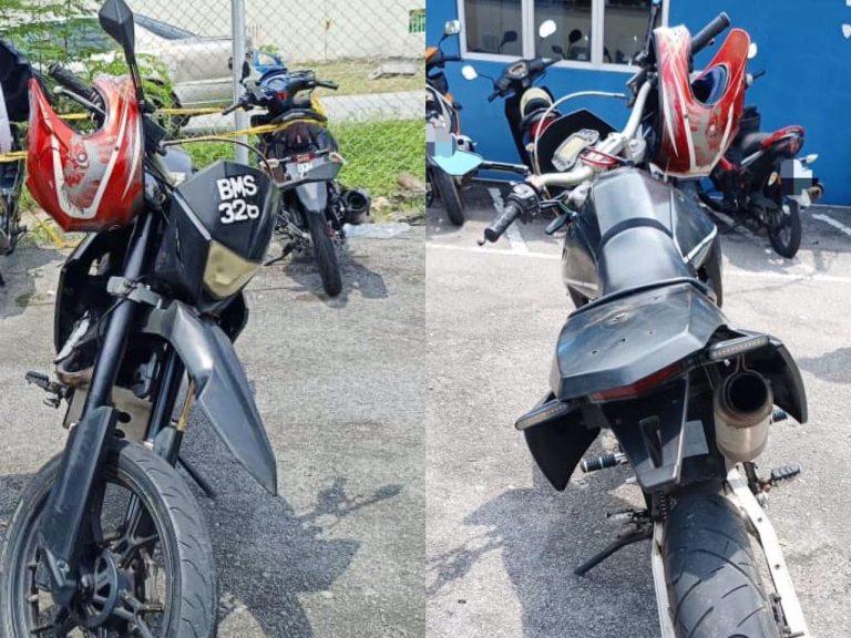Lelaki ditahan polis selepas ubah plat BMS 3264 kepada BMS 326