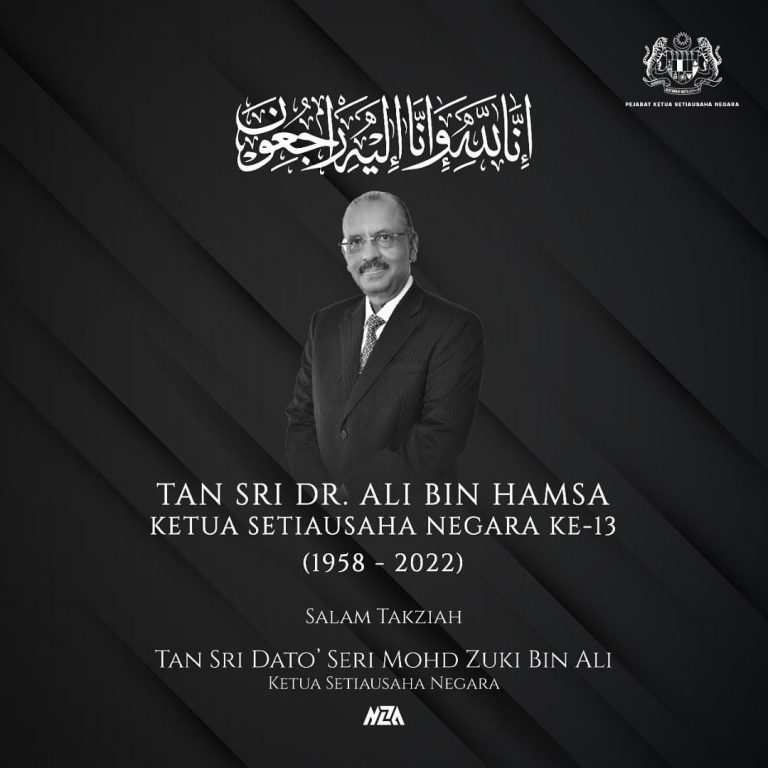 Jenazah Ali Hamsa dijangka tiba di KLIA pada 6.30 pagi hari ini