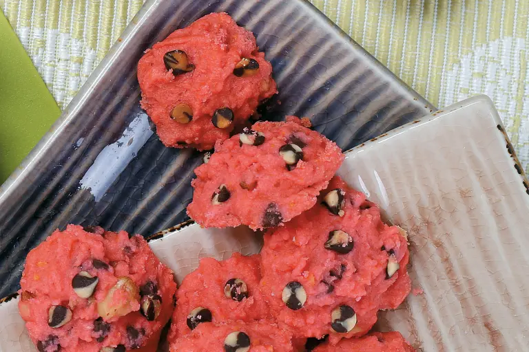 Resipi biskut strawberi walnut