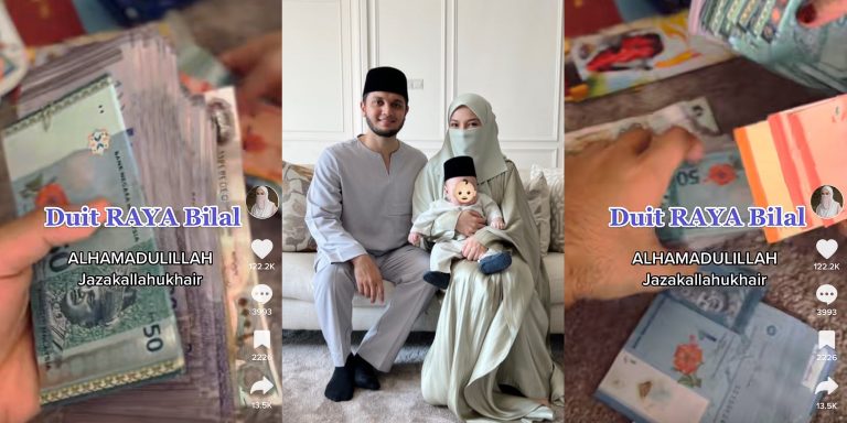 [VIDEO] Duit raya anak Neelofa, PU Riz RM14,020! Ramai kagum & kalah duit KWSP!
