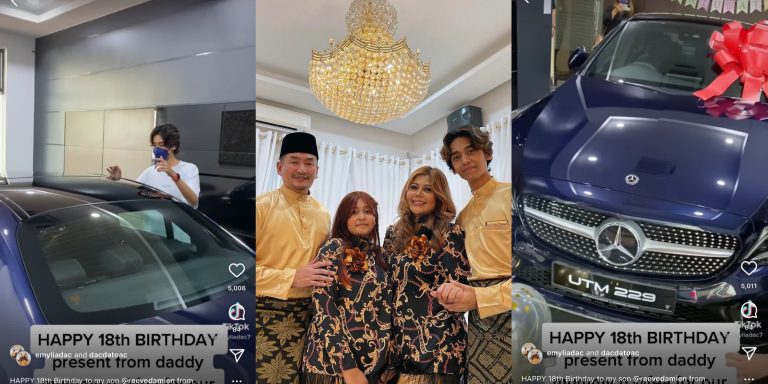 Bertuahnya! Sempena hari jadi ke-18, AC Mizal & isteri hadiahkan kereta Mercedes-Benz untuk anak lelaki!