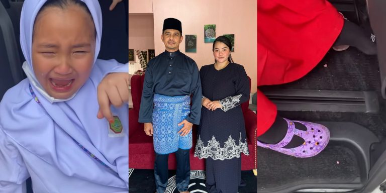 [VIDEO] Anak mengadu kasut hilang balik dari sekolah, Almy Nadia hanya mampu ketawa