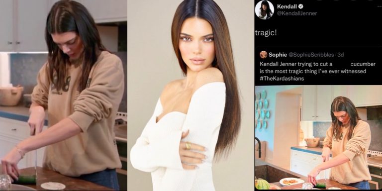 Tragik! Kendall Jenner dikritik tak pandai potong timun