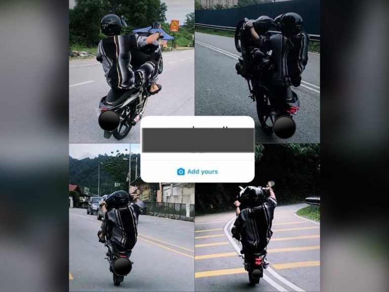 Lelaki tayang aksi ‘wheelie’ di media sosial dicekup polis