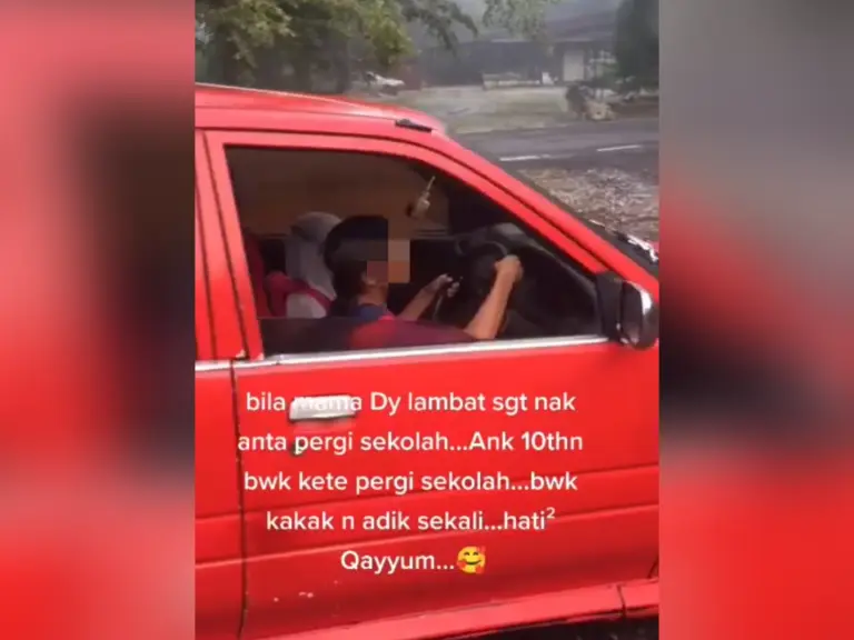 Ibu serah diri selepas video anak 10 tahun memandu Kancil tular