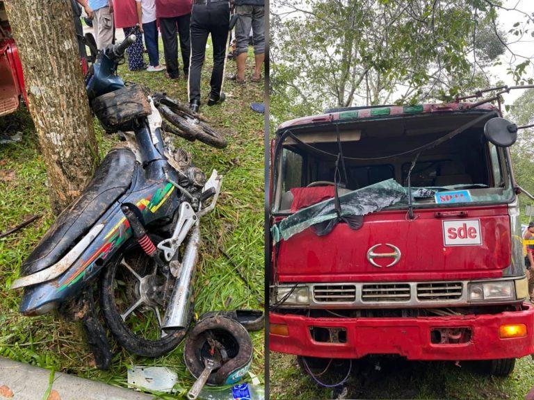 Murid Tingkatan 2 tunggang motosikal maut dirempuh lori