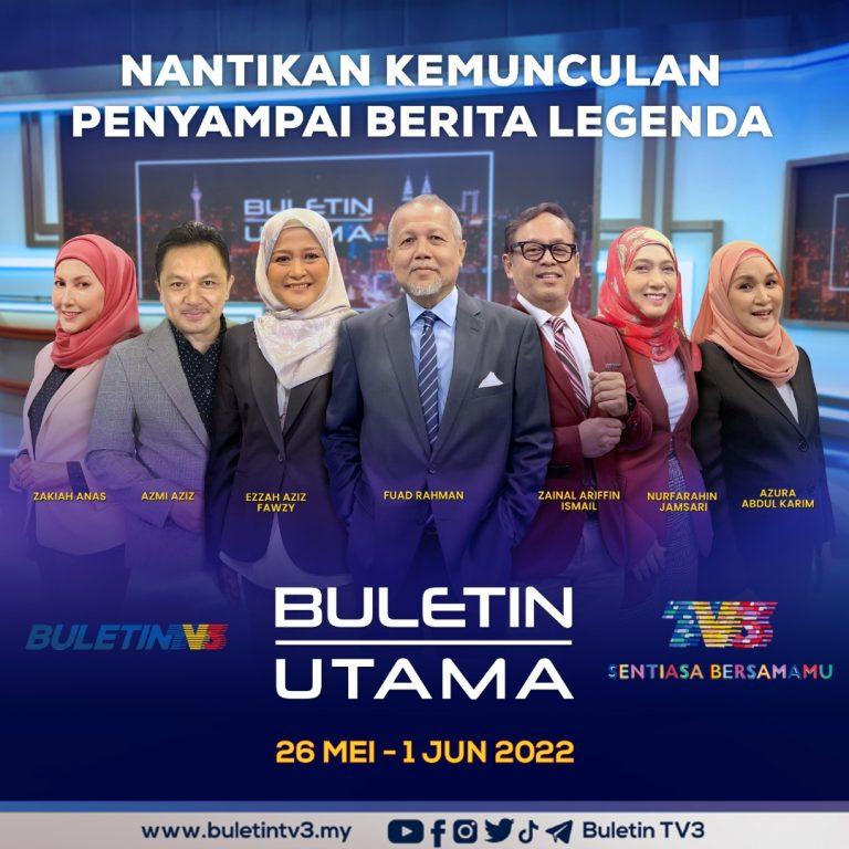 10 ikon penyampai berita serikan Buletin Utama