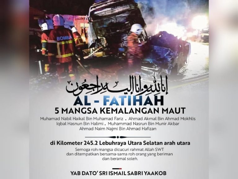Perdana Menteri sedih terima berita lima pelajar USAS rentung