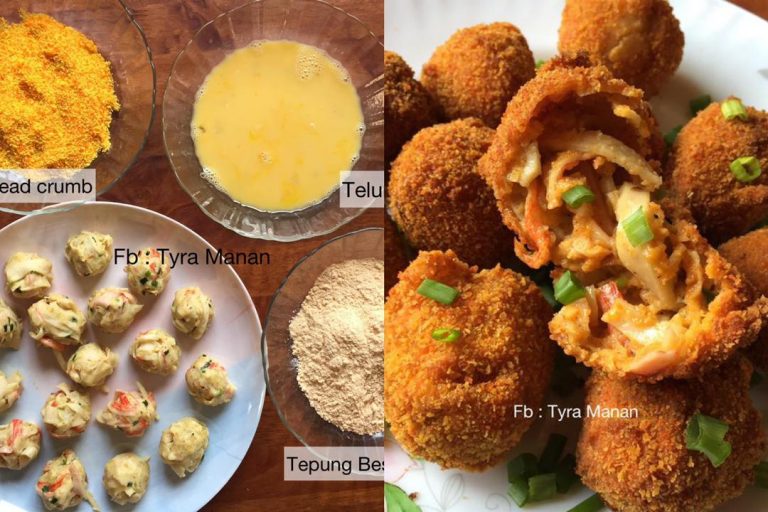 Creamy crab ball, setiap kunyahan penuh isi ketam, kerangupan dan berkrim