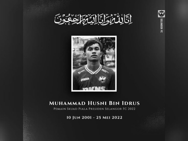 Pemain Piala Presiden Selangor FC meninggal dunia