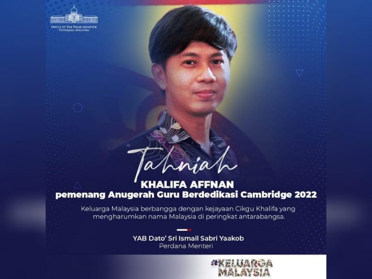 Seluruh Keluarga Malaysia berbangga dengan Khalifa – PM