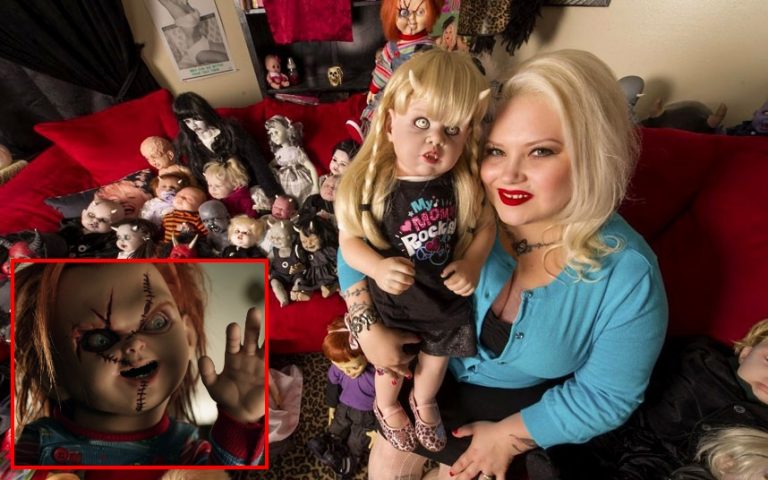 Wanita ini punyai hobi aneh, menyimpan ratusan anak patung menyeramkan selepas menonton filem Chucky