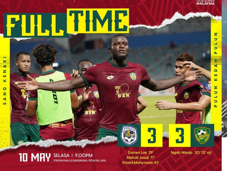 ‘Pak Ngah’ jaring hatrik menentang PJ City tetapi Kedah hanya mampu seri